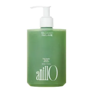 Lime Sunday Refresh Shampoo with Vitamin C, Korean Jeju Tangerine, Mint & Almond Powder for Oily Scalp Care – Exfoliating, Deep Cleansing, Lime Citrus Scent, Silicone & Paraben-Free (15.22 fl.oz)