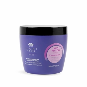Lisap Purple Hair Mask, Light Scale Hair Care Anti Yellow Hair Toner for Blondes, Toning Blonde, White, Silver Hair & Highlights, Nourishing & Hydrating Mask, Neutralizes Brassy Tones, 16.9 fl oz