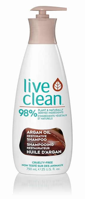 Live Clean Argan Oil Shampoo, 750-Milliliter