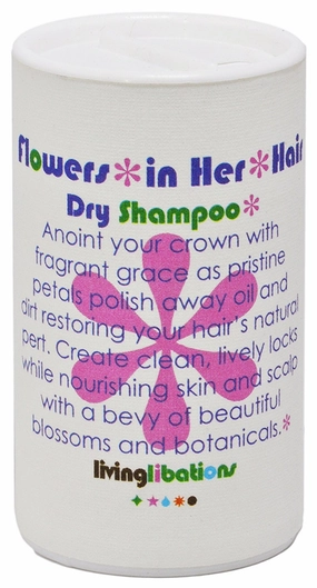 LIVING LIBATIONS - Organic Flowers in Her Hair Dry Shampoo | Natural, Wildcrafted, Vegan Clean Beauty (1 oz | 30 ml)