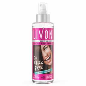 Livon... Hair Serum, For Dry & Frizzy Hair | Provides shine, smoothness & damage protection| Leave in serum for women & Men| With Vitamin E & Argan Oil | 200ml