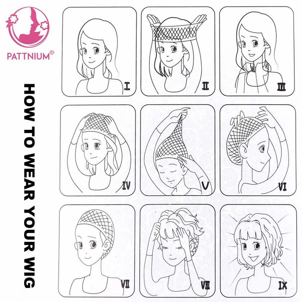 Long Brown Wig with Bangs for Kids Child Mixed Brown Long Girls Wigs Girls Synthetic Cosplay Party Rose Net Wig
