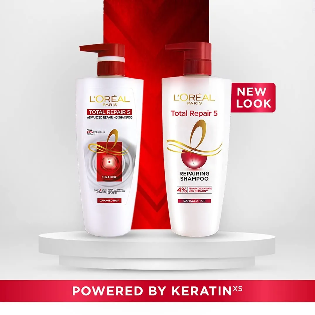 L'Oreal Paris Hair Expertise Total Repair 5 Shampoo, 640ml