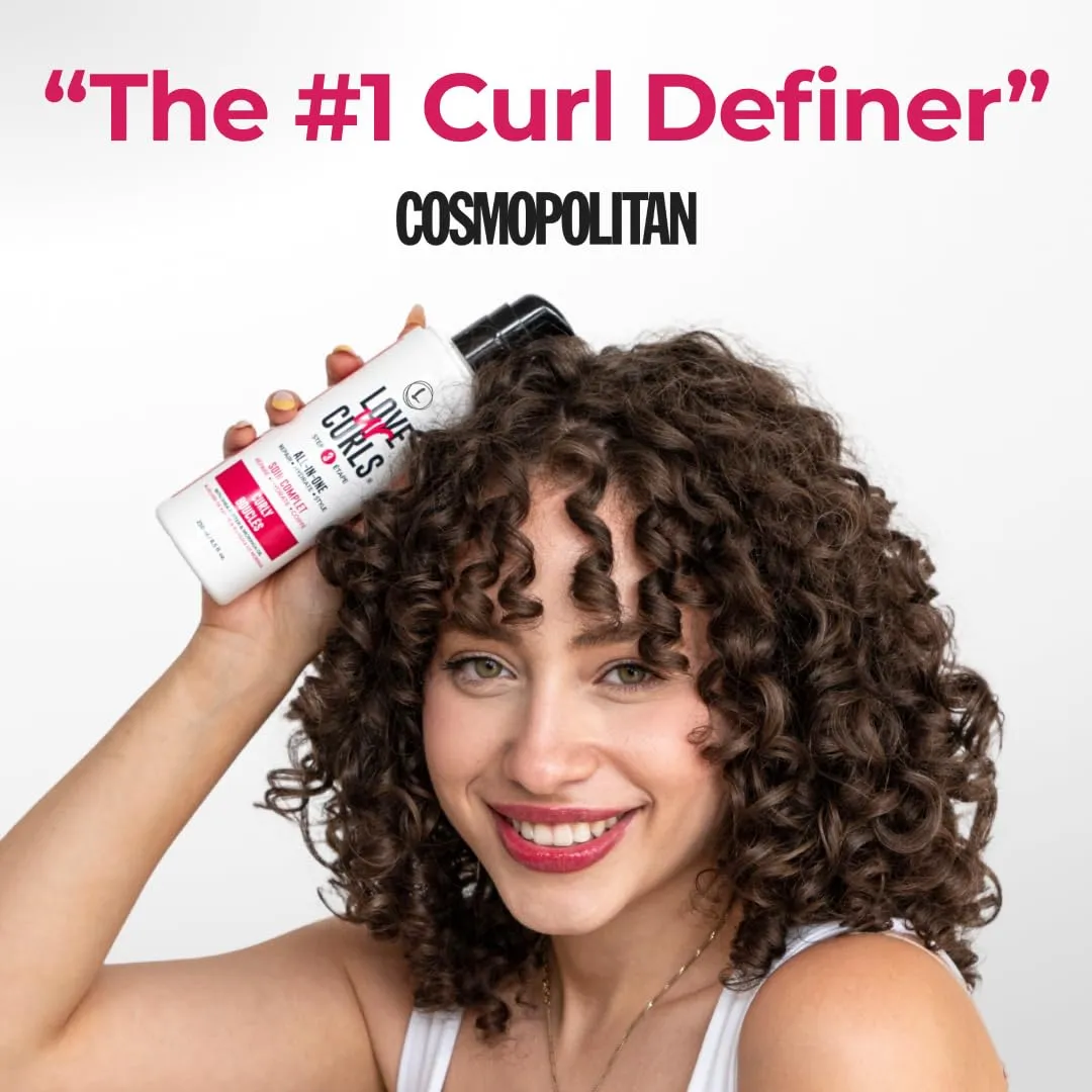 Love Ur Curls LUS Brands All-in-One Styler for Natural Wavy Textured Hair 8.5 oz - Repair, Hydrate, Style in One Easy Step - No Crunch Non-Sticky Hair Care with Shea Butter and Moringa