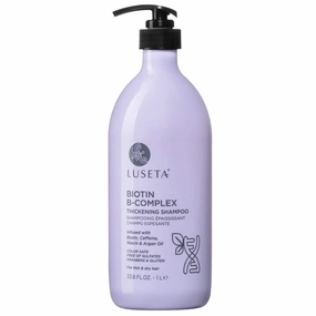 Luseta Biotin B-Complex Thickening Shampoo for Hair Growth and Strengthening - Hair Loss Treatment With Caffeine and Argan Oil for All Hair Types, Including Men & Women, 33.8oz