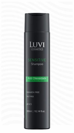 LUVI COSMETICS Anti-Oilness Shampoo for Sensitive Scalps - Hair and Scalp Care Treatment, Dandruff Control, Hair Loss Reduction, Scalp Regeneration, Fortification, Refreshment (10.14 fl oz | 300ml)