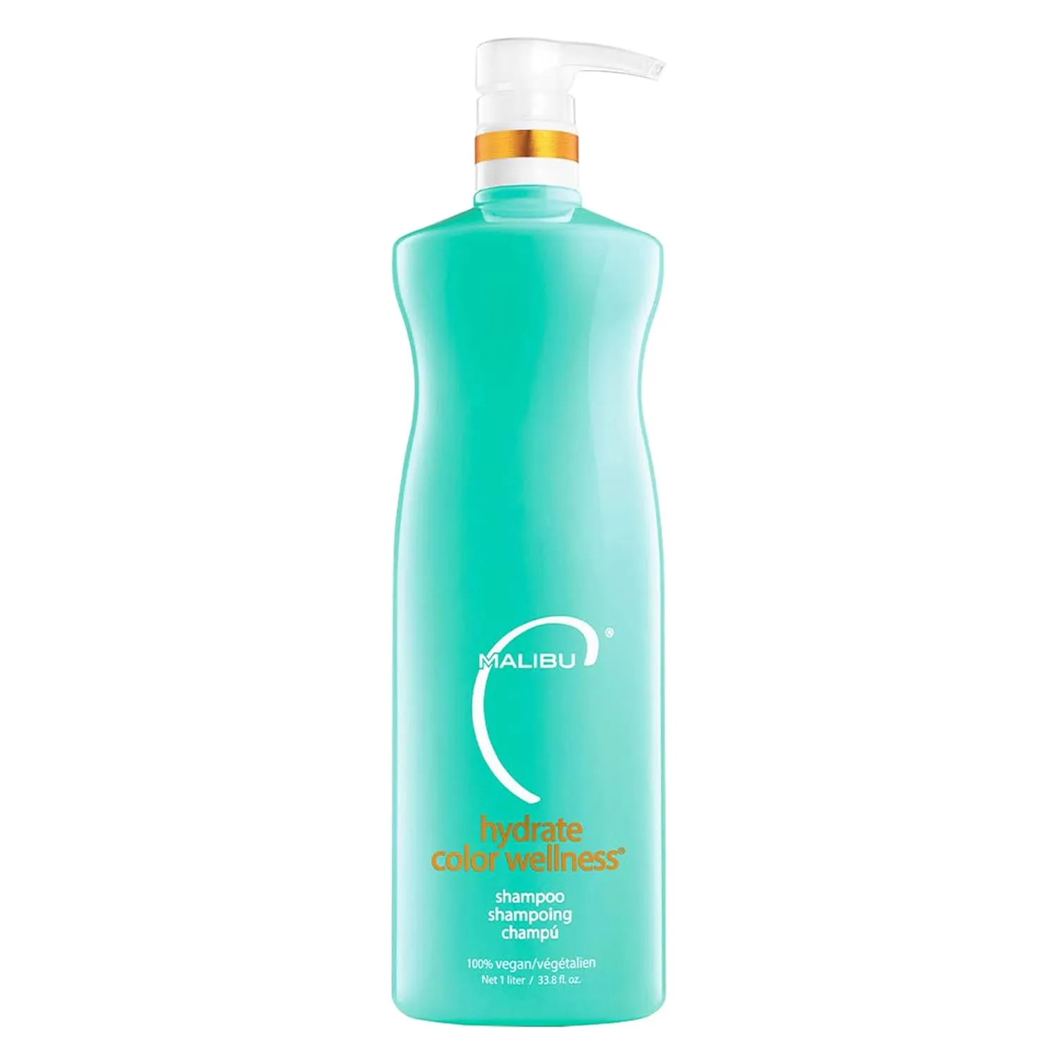 Malibu C Hydrate Color Wellness Shampoo - Shampoo for Color Treated Hair and Fights Fade - Sulfate Free   Gentle Cleansing Hair Care (33.8 oz)