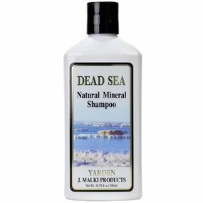 Malki Dead Sea Products Natural Mineral Shampoo | Dead Sea Shampoo for Vibrant and Healthy Hair | Eczema, and Psoriasis Support, Paraben Free Shampoo