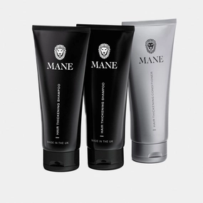 Mane Thickening Biotin Shampoo for Hair Growth Men & Women, Support Fine & Thinning Hair, Reduce Loss & Encourage Thicker, Fuller Growth with Conditoner (100ml - Multi Buy)