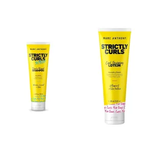Marc Anthony Strictly Curls Shampoo 3X Moisture 24oz & Curl Defining Styling Lotion 8.3oz