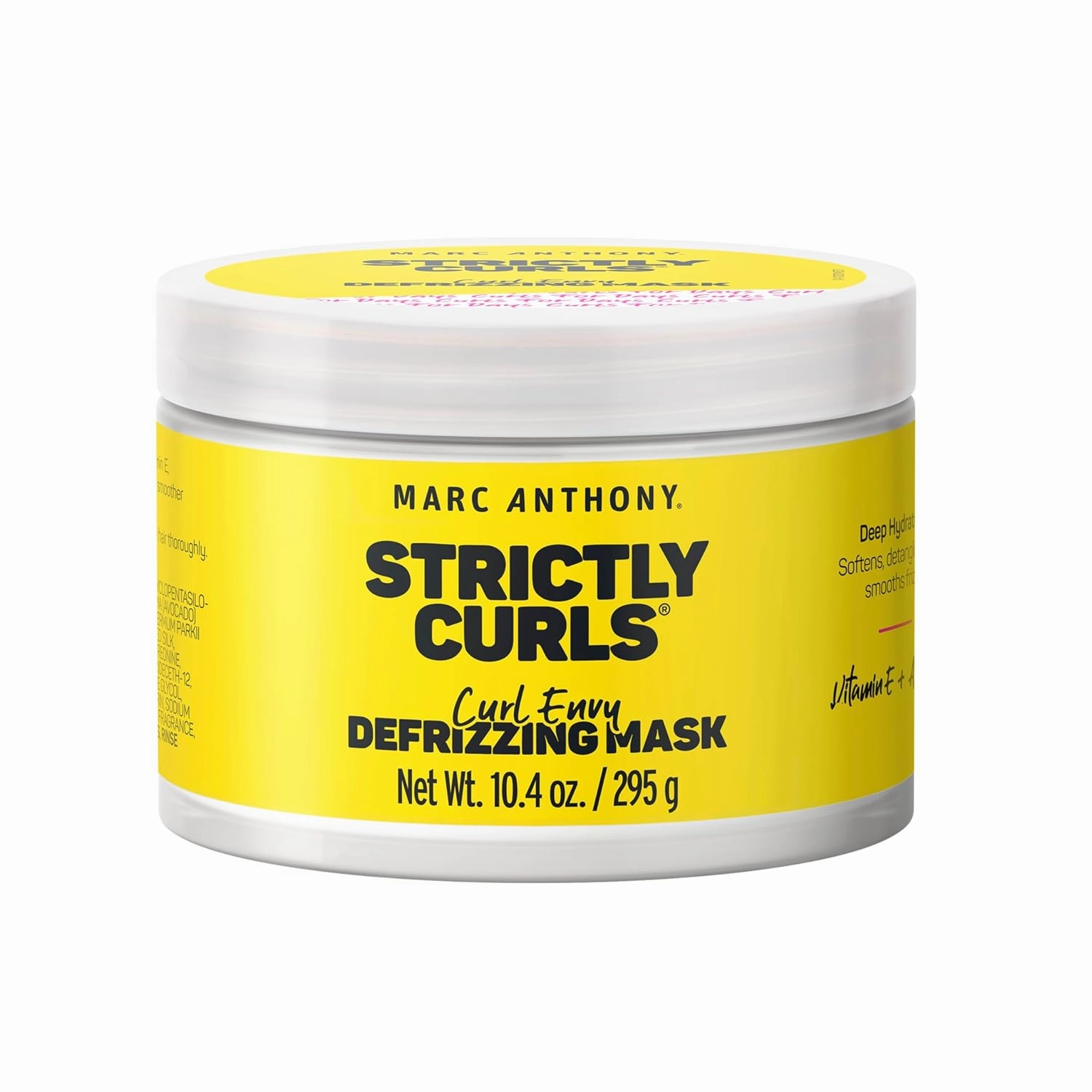 Marc Anthony Deep Hydrating Mask for Dry & Damaged Hair, Strictly Curls - Deep Hydration Treatment with Avocado Oil & Shea Butter Enhances Curls with a Soft Finish - Paraben-Free & Sulfate-Free