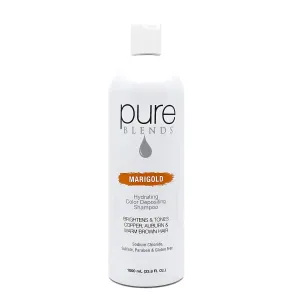 Marigold Hydrating Shampoo for Brightening & Toning Faded Color-Treated Hair - Semi-Permanent Dye, Prevents Fade, Extends Color Service - 33.8 Oz
