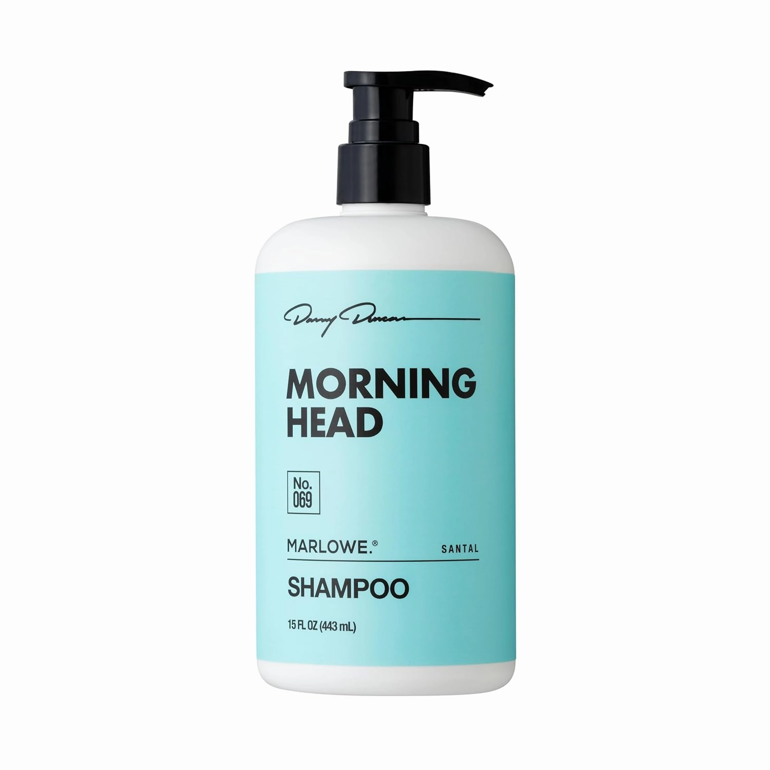 MARLOWE. No. 069 Morning Head Shampoo 15 Fl Oz, Mens Shampoo with Argan Oil & Coconut Oil, Invigorates & Refreshes Hair, Santal Scent