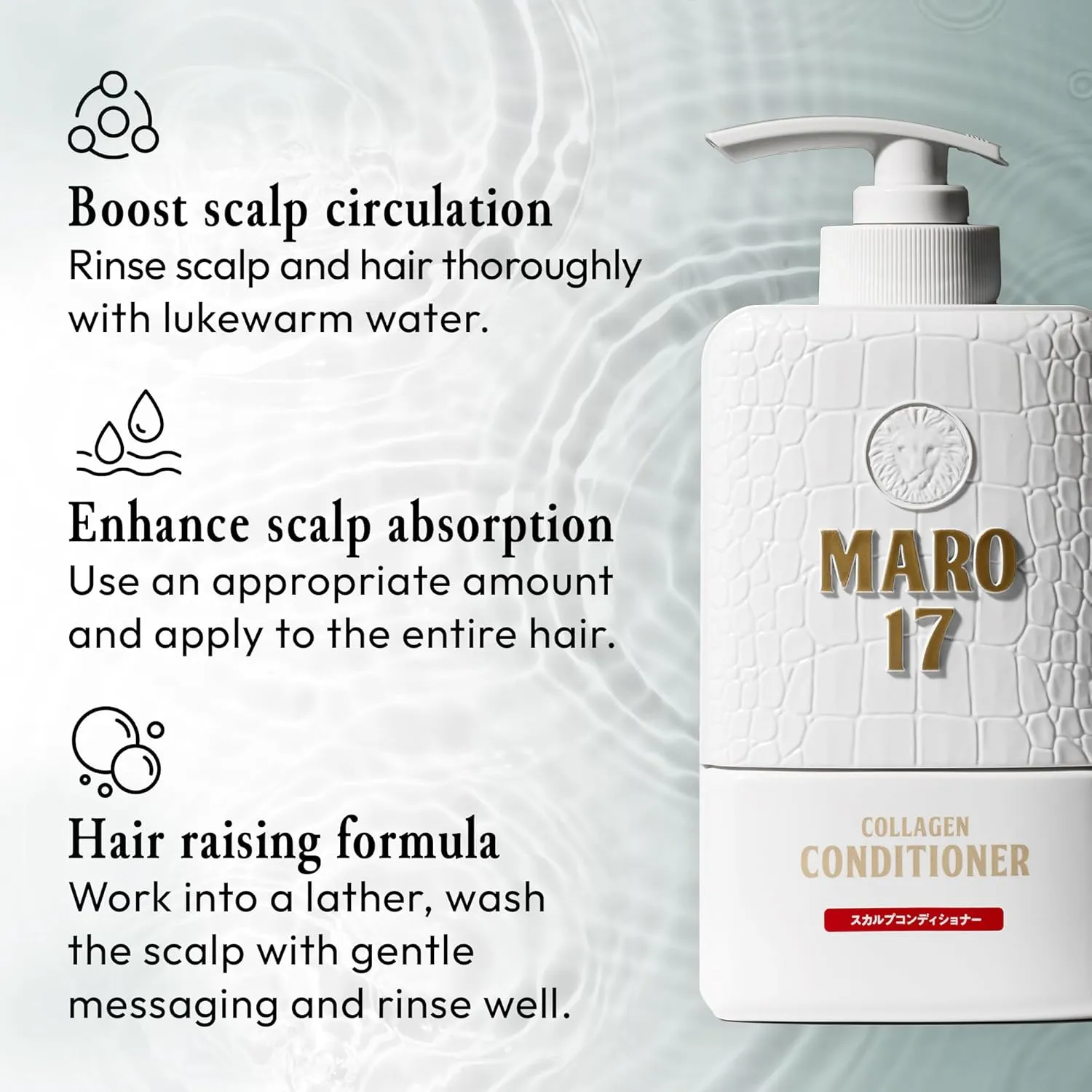 MARO17 Collagen Starter Set (Collagen Shampoo Perfect Wash, Conditioner, & Body Soap) - Soap, Shampoo and Conditioner Set for Healthy Scalp & Youthful Skin - Cruelty-Free Hair Care for All Hair Types