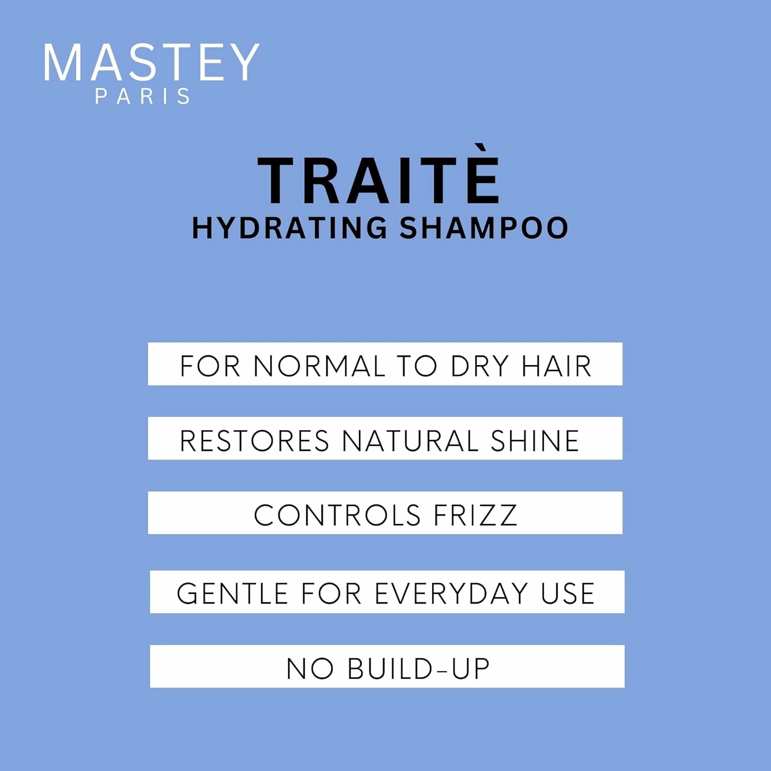 Mastey Paris Professional Cream Hair Care, Sulfate Free, Lipid & Amino Acid Fortified, with UV Blocking Antioxidants - 33 fl oz (Shampoo-1 Count)