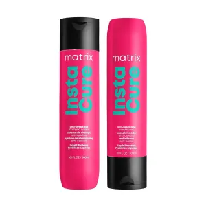 Matrix Instacure Anti-Breakage Shampoo & Conditioner Set - Repairs & Strengthens Hair, Reduces & Prevents Breakage & Frizz, For Dry, Damaged, Color Treated & Brittle Hair, Vegan