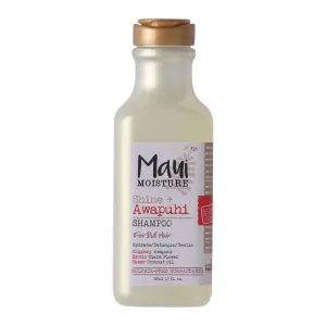 Maui Moisture Shine   Awapuhi Moisturizing Vegan Shampoo with Coconut Oils for Shiny Hair, Silicone-Free & Sulfate-Free Surfactant Aloe Shampoo to Detangle & Hydrate Dull Hair, 13 fl. Oz