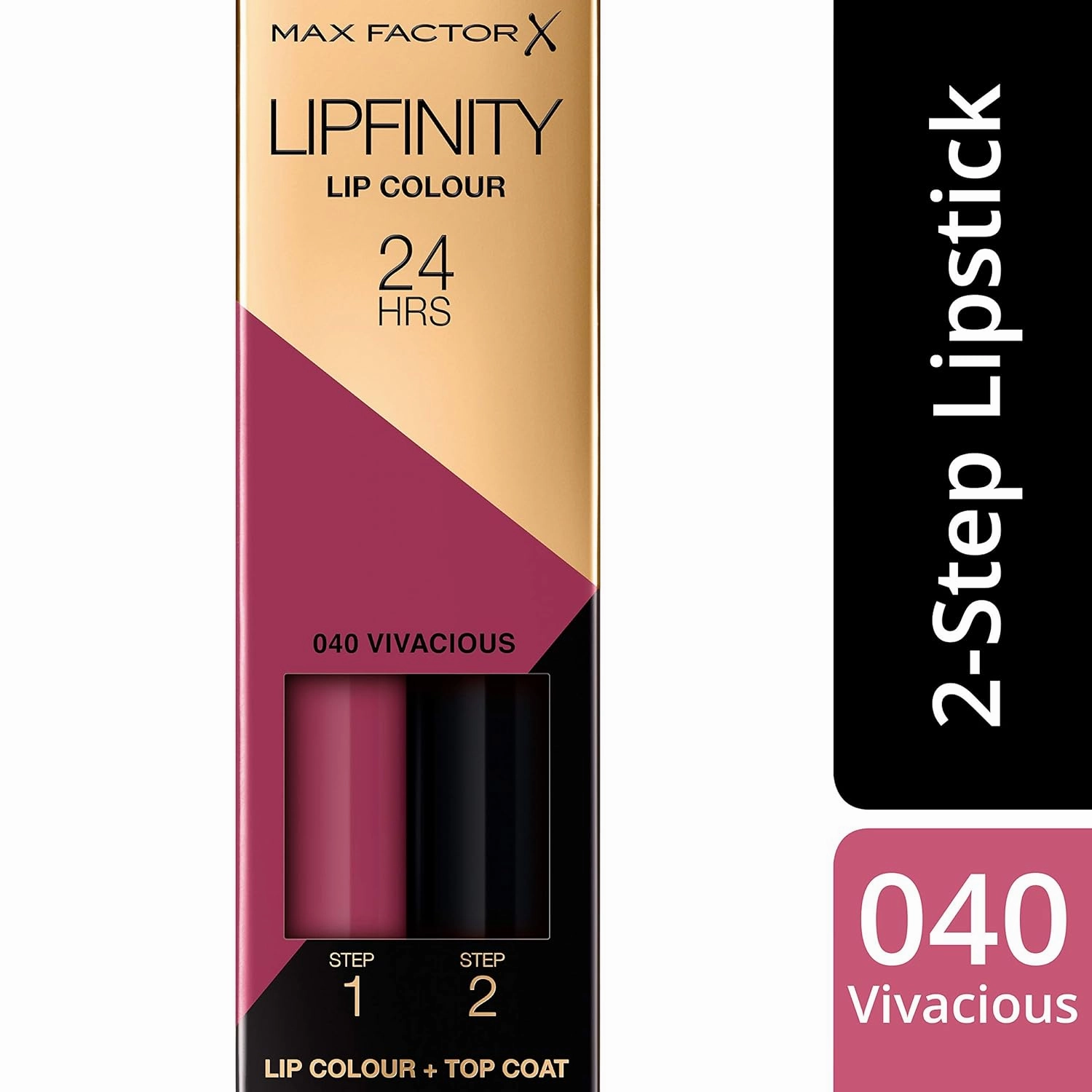 Max Factor Lipfinity Lip Stick, No.040 Vivacious, 0.14 Ounce