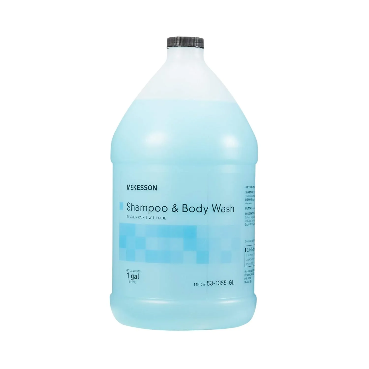 McKesson Body Wash and Shampoo with Aloe, 1 Gallon, Summer Rain