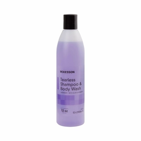 McKesson Tearless Shampoo and Body Wash with Aloe and Vitamin E, Lavender Scent, 12 oz, 24 Count