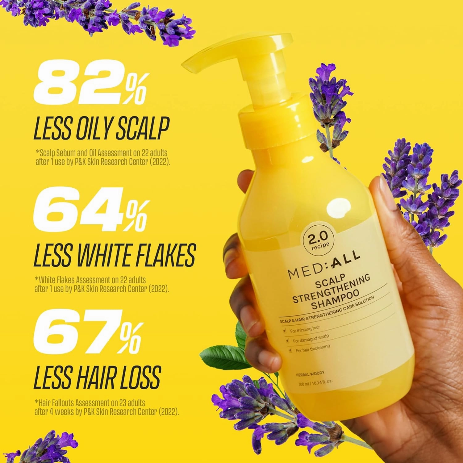 MEDIALL Scalp Strengthening Shampoo (300ml, Herbal Woody)