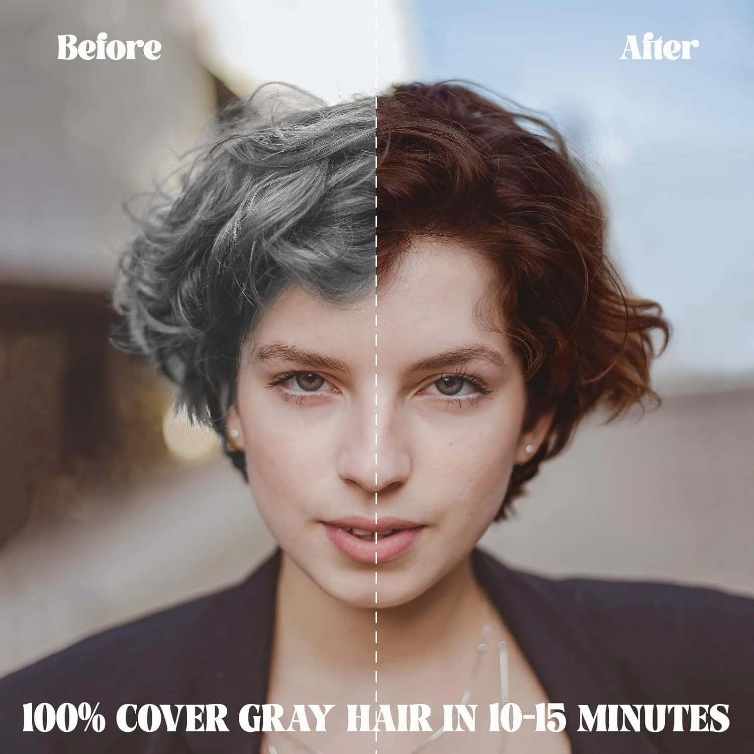 MEIDU Dark Brown Hair Color Shampoo for Gray Coverage, Instant 3-in-1 Hair Dye for Women (16.9 Fl oz)