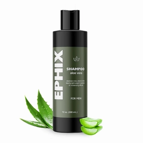 Men's Aloe Vera Shampoo, 12 oz, Moisturizing and Lightweight Formula