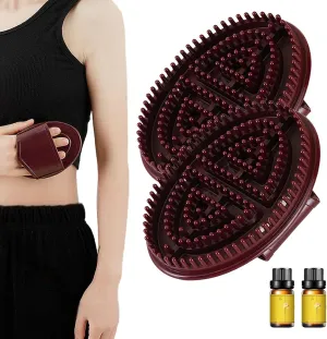 Meridian Massage Brush, Portable Meridian Brush for Full Body Relaxation, Handheld Meridian Brush Massage Body, Professional Beauty Salon Massage Brush Set（2 PCS）
