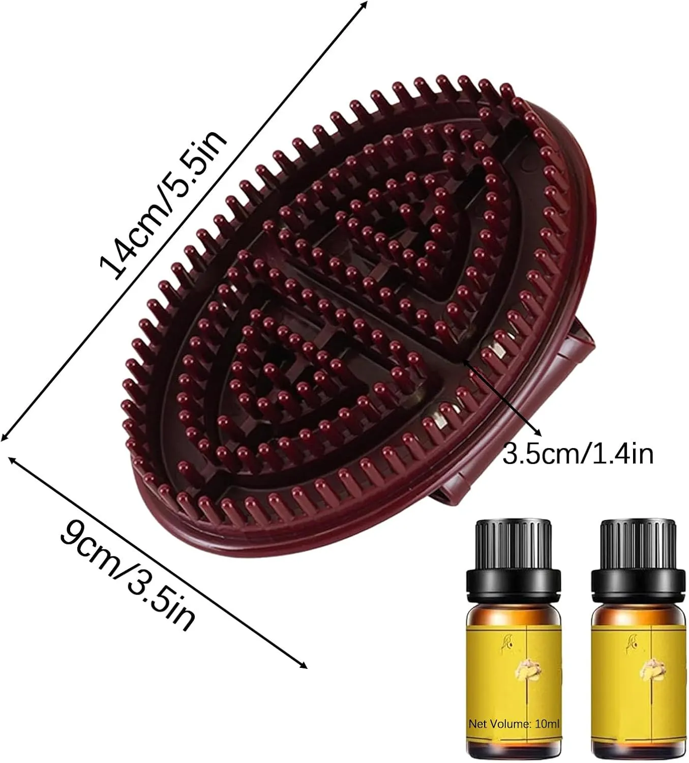 Meridian Massage Brush, Portable Meridian Brush for Full Body Relaxation, Handheld Meridian Brush Massage Body, Professional Beauty Salon Massage Brush Set（2 PCS）