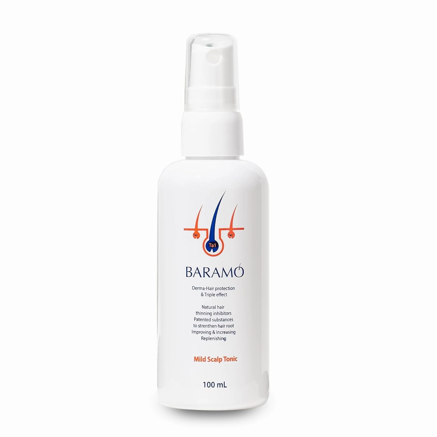 Mild Scalp Tonic for Anti-Hair Loss & Regrowth, DHT Blocker Serum Spray for Thickening, Nourishing Scalp & Hair for Men & Women, Dry, Sensitive Scalp Treatment - Sulfate & Paraben Free