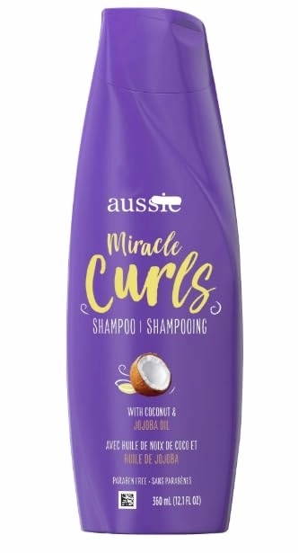 Miracle Curls Shampoo, Coconut & Jojoba Oil, Paraben Free, for Curly Hair, 12.1 fl oz (1 Pack, Packaging May Vary)