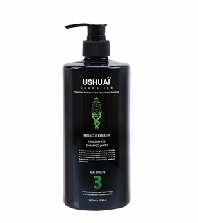 MIRACLE KERATIN FREE SULPHATE PH 5.5 SHAMPOO (1000 ml), Black