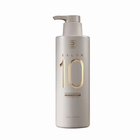 Mise En Scene Salon 10 Protein Shampoo for Severe Damaged Hair - Low porosity Hair Product, Korean HairPerfume Shampoo, 10-Sec Protein Clinic, Moisturizing & Restoring, 16.9 Fl. Oz. (500ml)