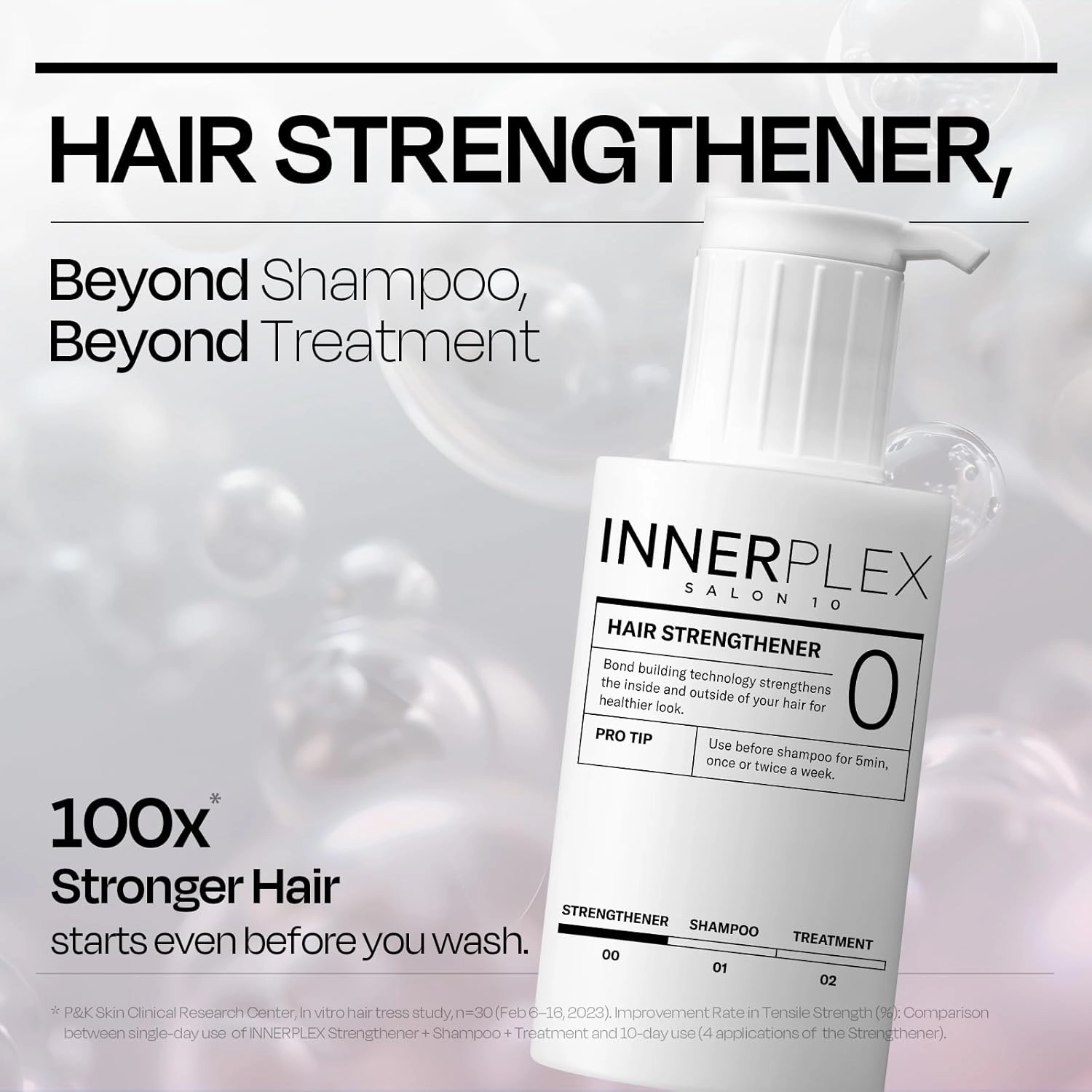 Mise En Scene 𝗜𝗡𝗡𝗘𝗥𝗣𝗟𝗘𝗫 Hair Strengthener – Advanced 𝗕𝗼𝗻𝗱𝗶𝗻𝗴 𝗥𝗲𝗽𝗮𝗶𝗿 for Damaged Hair, Wash-off Masks for Hair Gloss, better than Bonding Oil, by Mise En Scene, 145g