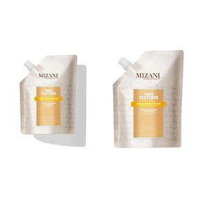 MIZANI True Textures Moisture Replenish Shampoo and Conditioner - Smooths & Hydrates With Coconut Oil, Sulfate & Paraben-Free, For Curly Hair