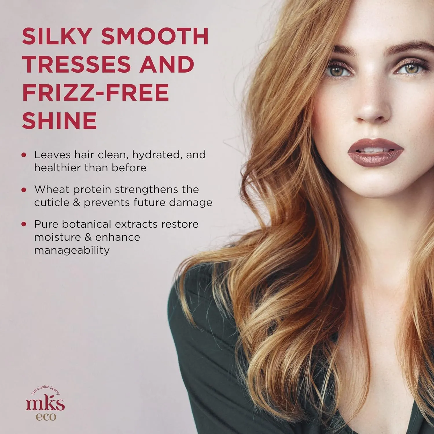MKS eco Nourish Shampoo - Cleanses, Strengthens & Repairs - Ideal for Fine Hair, Safe for Color Treated Hair - Moroccan Argan Oil, Hemp Seed Oil - Vegan, Cruelty Free