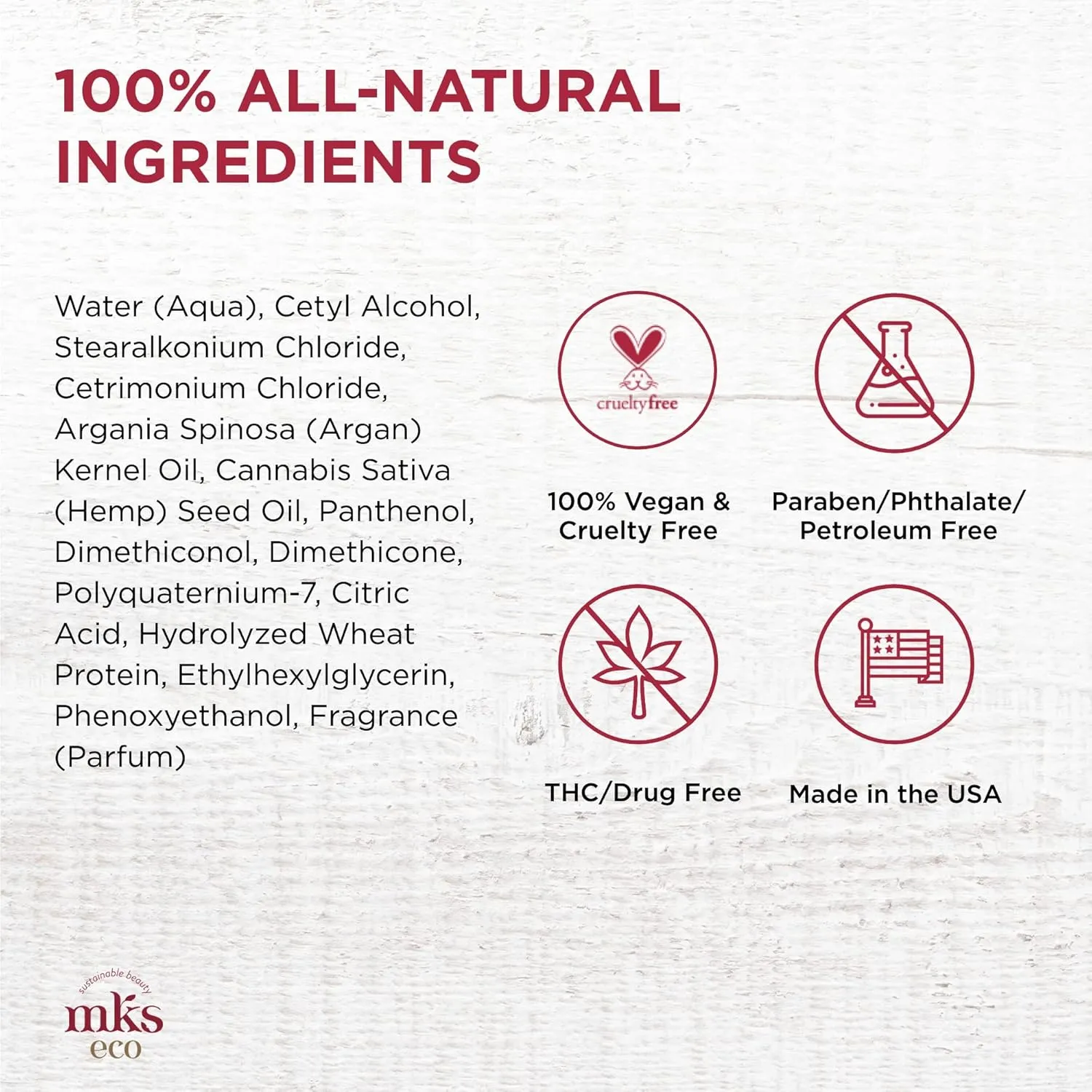MKS eco Nourish Shampoo - Cleanses, Strengthens & Repairs - Ideal for Fine Hair, Safe for Color Treated Hair - Moroccan Argan Oil, Hemp Seed Oil - Vegan, Cruelty Free
