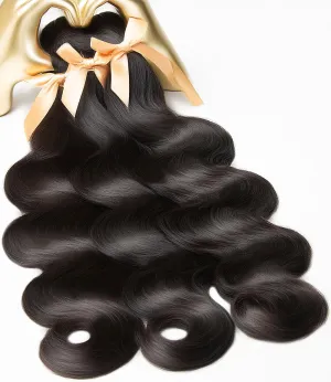 mlip Raw Bundles Human Hair Body Wave, No Tangle Shedding, Keep Texture Silky Soft After Multiple Washes, 15A Raw Indian Hair Bundles 20 20 20 Inches, Triple Lifespan 3X