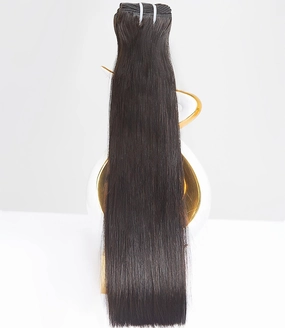 mlip Raw Bundles Human Hair Straight, No Tangle Shedding, Keep Texture Silky Soft After Multiple Washes, 15A Raw Indian Hair Bundles 14 Inches, Triple Lifespan 3X