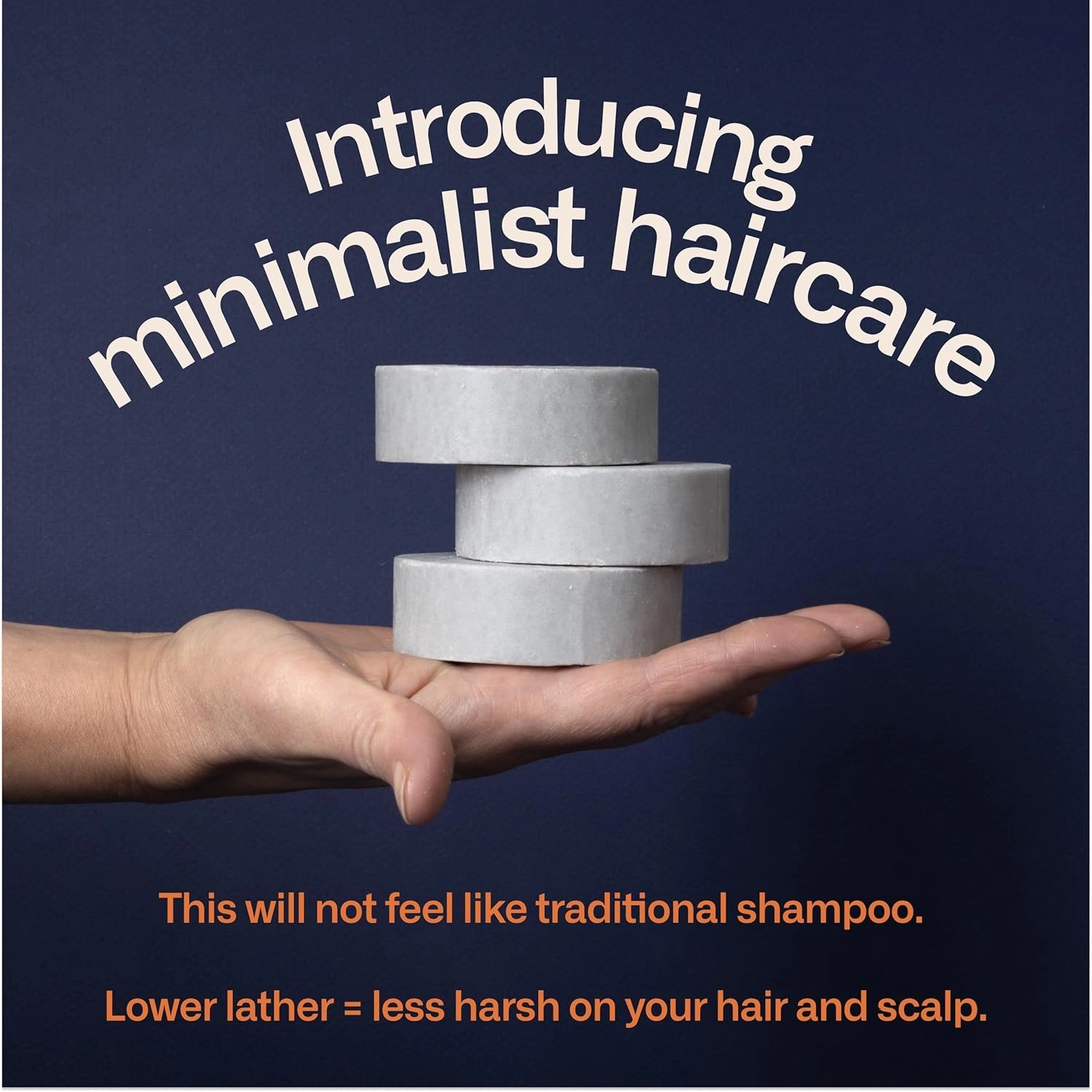 Modern Mammals Light Shampoo Bar - Minimalist Hair Care, Low Suds, Low Lather, Vegan, Sensitive Scalps, No Poo, Anti Poof, Natural Ingredients, Fragrance-Free (1 Bar   BarBag)