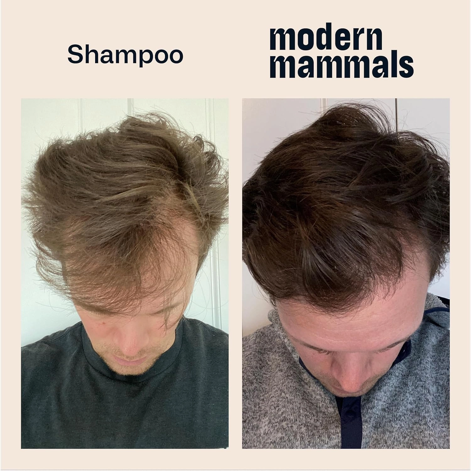 Modern Mammals Light Shampoo Bar - Minimalist Hair Care, Low Suds, Low Lather, Vegan, Sensitive Scalps, No Poo, Anti Poof, Natural Ingredients, Fragrance-Free (1 Bar   BarBag)