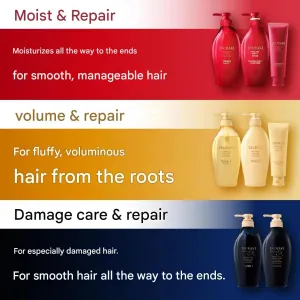 Moist Repair Tsubaki Shampoo and Conditioner Refill Set - 300ml 300g - Camellia Oil - Moisturizes, Protects Dry Damaged Hair