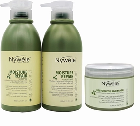 Moisture Repair Shampoo & Conditioner 27oz and Hair Mask 16.9oz