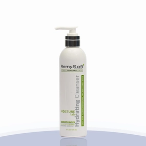Moisturelab Hydrating Cleanser - Safe for Hair Extensions, Weaves and Wigs - Salon Formula Shampoo 8oz - Gentle Sulfate-free Lather
