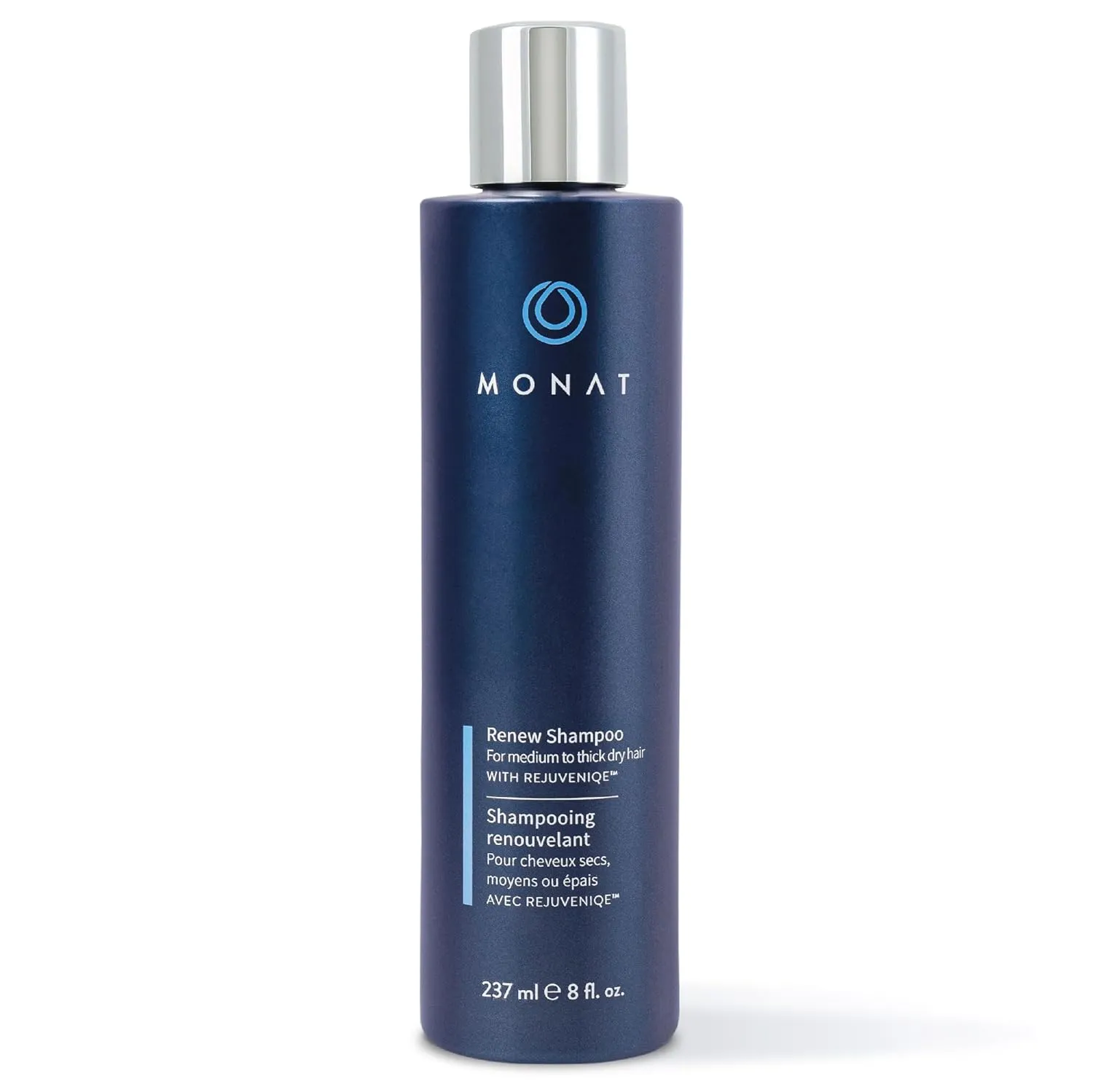 MONAT Renew Shampoo Infused with Rejuveniqe® - Moisturizing Shampoo w/Omega Fatty Acids for Medium to Thick Hair. Shine-enhancing, Ultra-hydrating Lather for Dry Hair - Net Wt. 237 ml / 8.0 fl. oz.