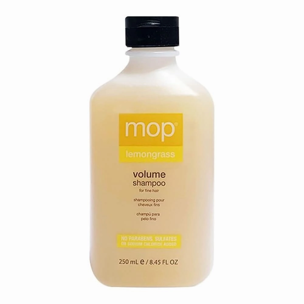 MOP Lemongrass Volume Shampoo For Fine Hair - Chamomile & Lemongrass Extracts Provide Volume & Hydration, Lightweight Formula