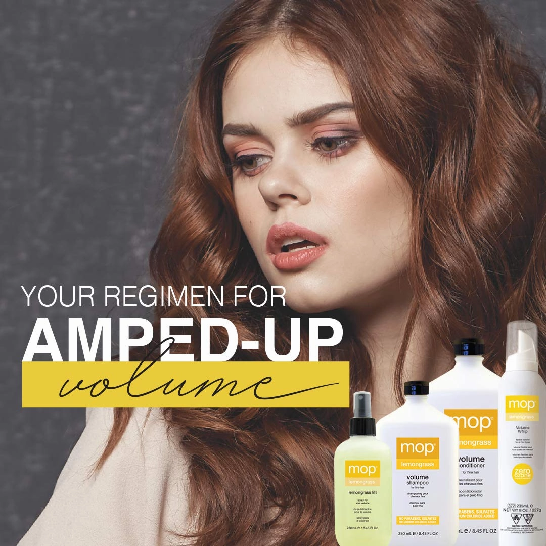 MOP Lemongrass Volume Shampoo For Fine Hair - Chamomile & Lemongrass Extracts Provide Volume & Hydration, Lightweight Formula