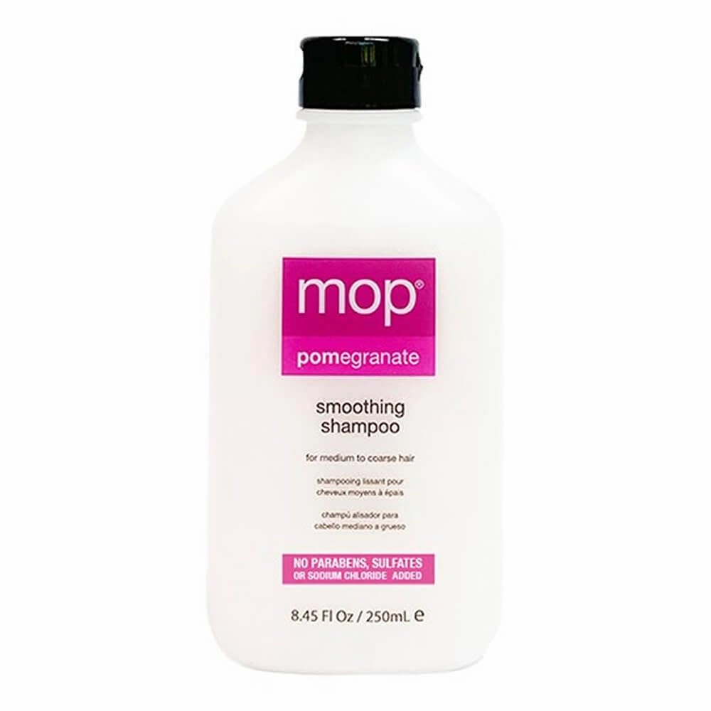 MOP Pomegranate Smoothing Shampoo For Medium to Coarse Hair - Cleansing Formula Strengthens Scalp & Hair, Repairs and Nourishes