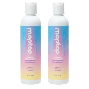 MopTop Leave In Conditioner for Curly Hair – Hair Moisturizer to Soften, Moisturize & Hydrate, Anti Frizz for All Textures & Curl Types, Sulfate & Paraben Free Hair Conditioner (Bamboo Essence, 2pk)