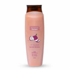 MU H'air Fall Arrest Shampoo | Red Onion & Bhringraj | 3x Less Breakage | Reduces Hair Fall, Boosts Scalp Health & Hair Growth | For All Hair Types | For Men & Women | SLS Paraben Free